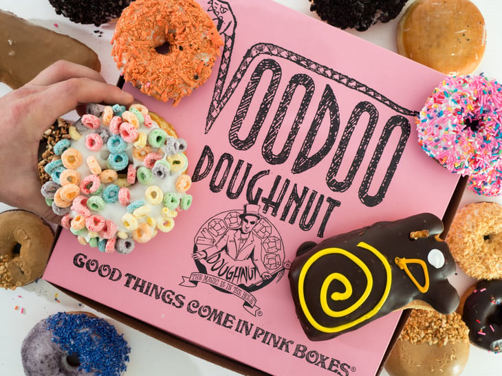 Voodoo Doughnuts in Portland, Oregon. National Donut Day