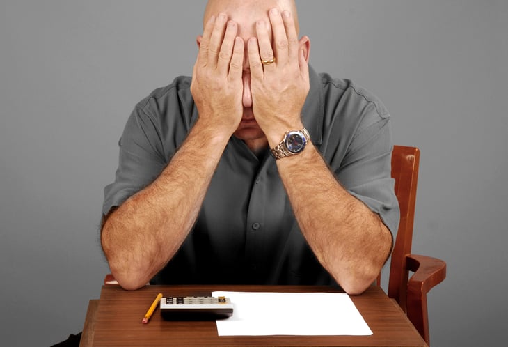 Man worried about money