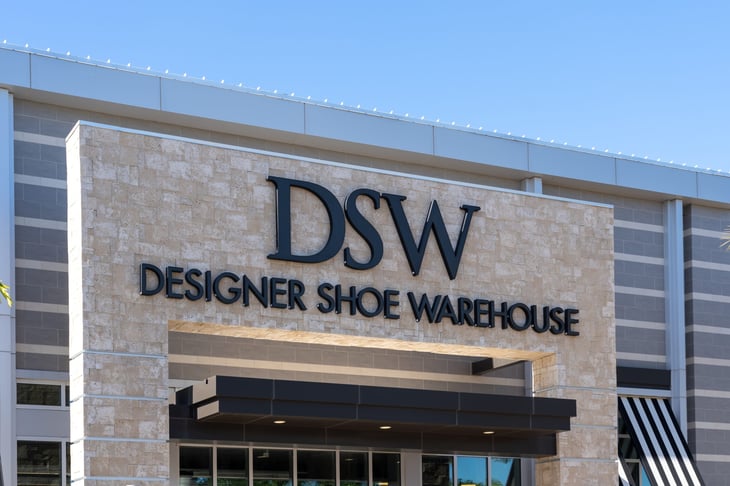 DSW storefront.
