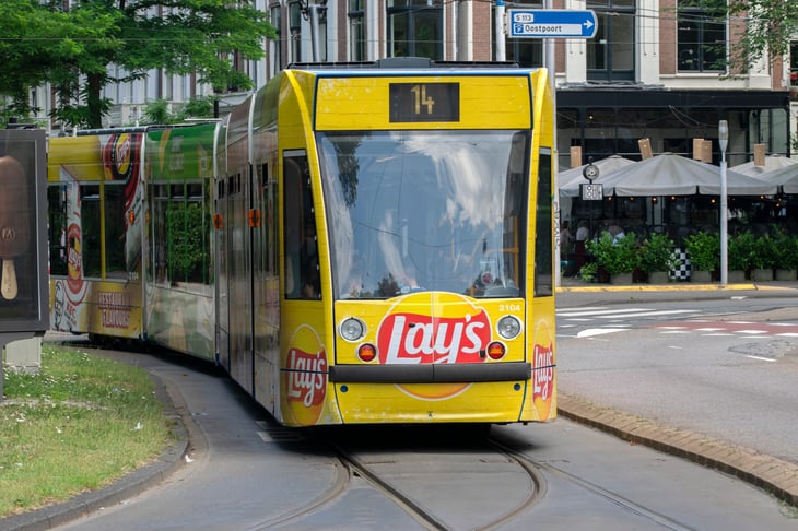 Theme Tram Lay's Number 14 in Amsterdam