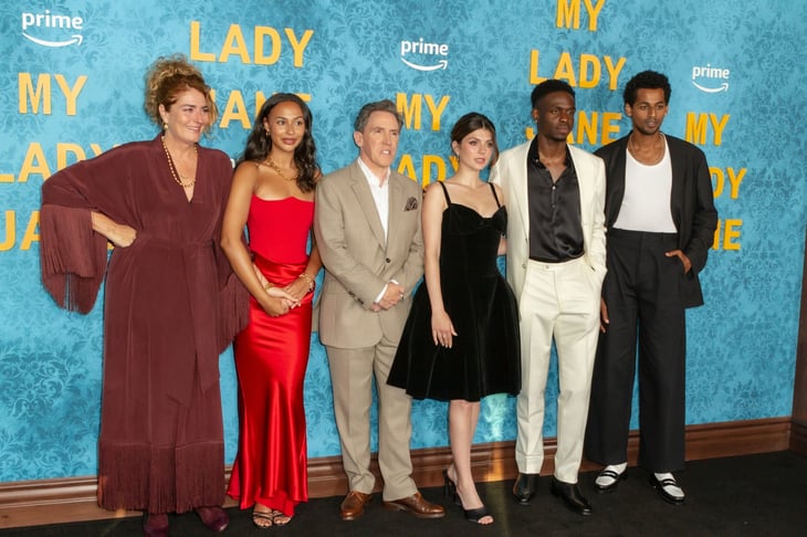 Cast of "My Lady Jane" arrives at the Amazon Prime premiere of "My Lady Jane" at the Directors Guild of America in Los Angeles, California on June, 24, 2024.