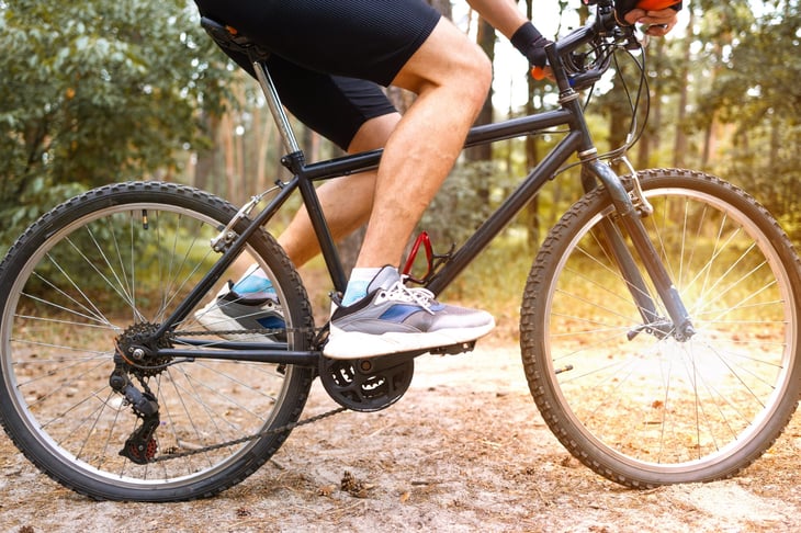 Man on a bike