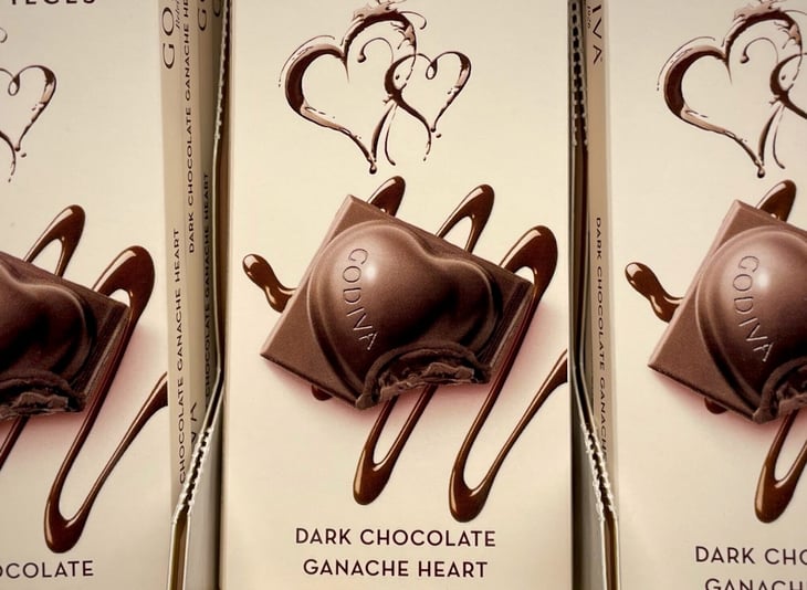 Godiva Dark Chocolate Ganache Hearts