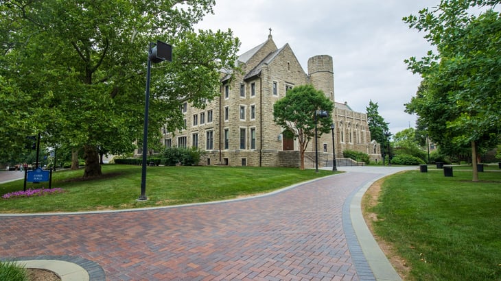 Philadelphia,Pennsylvania,USA - July 7 2022: Villanova University Corr Hall.