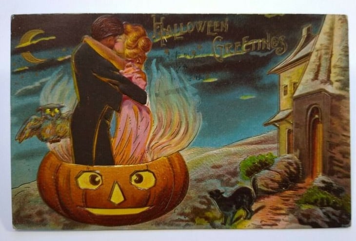 vintage Halloween card
