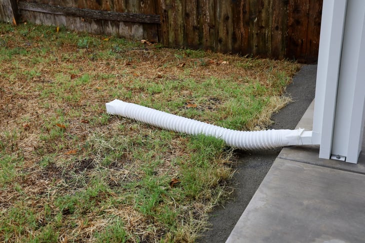 downspout extended