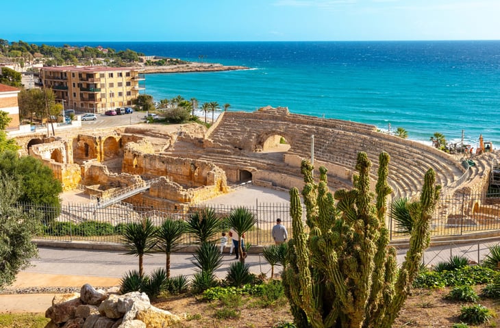 Roman amphitheater in Tarragona, Spain- Catalonia