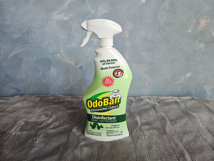 OdoBan disinfectant spray from Dollar Tree
