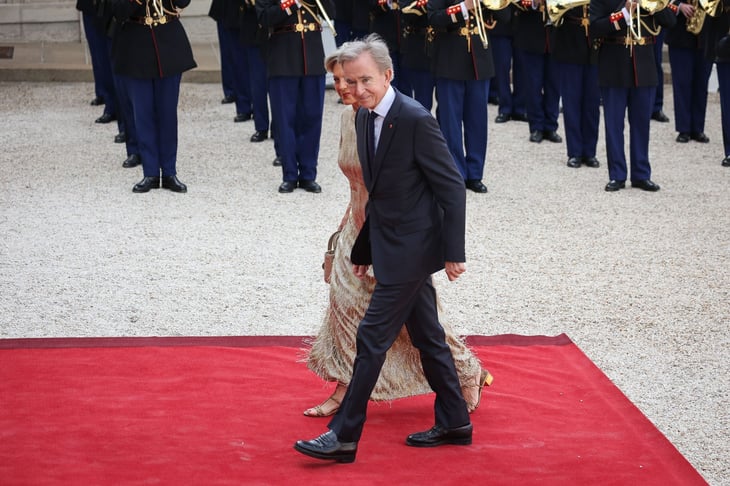 Bernard Arnault and Helene Mercier Arnault