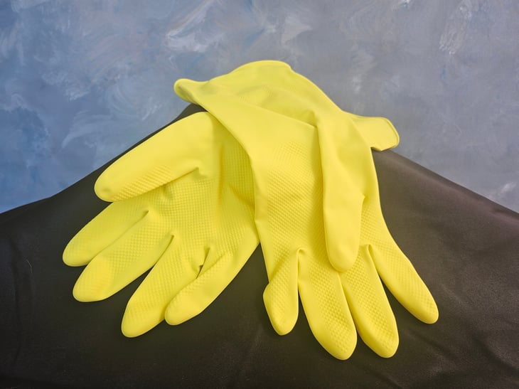 Cleaning gloves from Dollar Tree