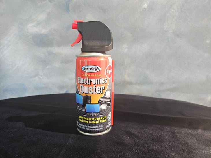 Can of compressed air from Dollar Tree