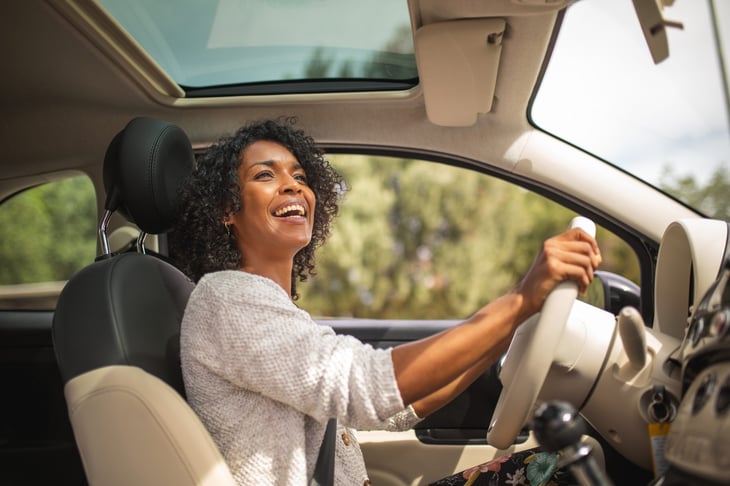 Happy driver