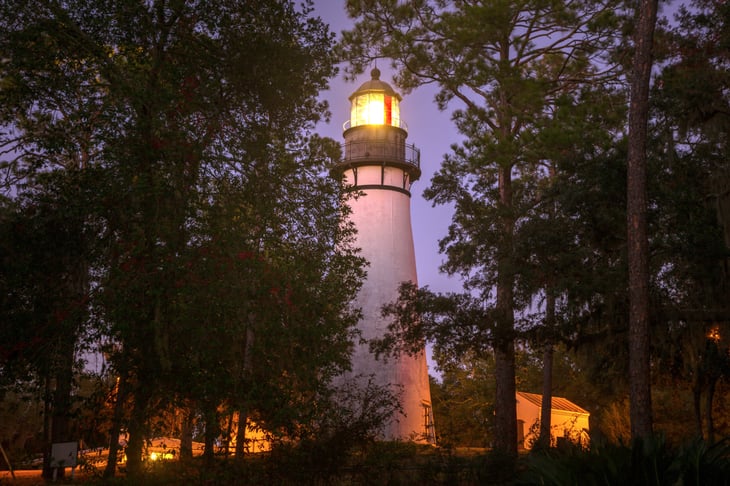 Amelia Island Lighthouse in Fernandina Beach, Florida