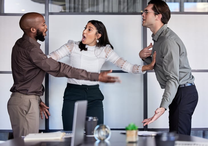 Argument at work
