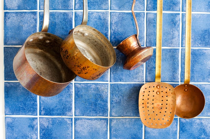 Vintage pots and pans