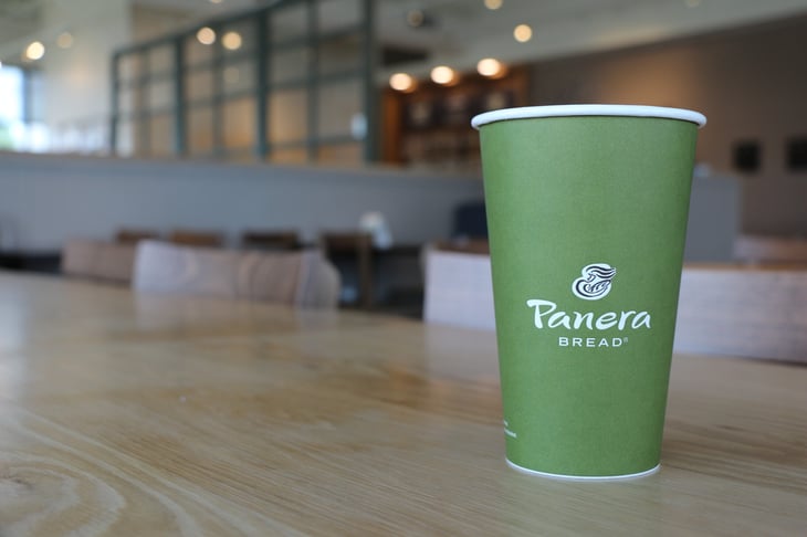 Panera Bread drink cup