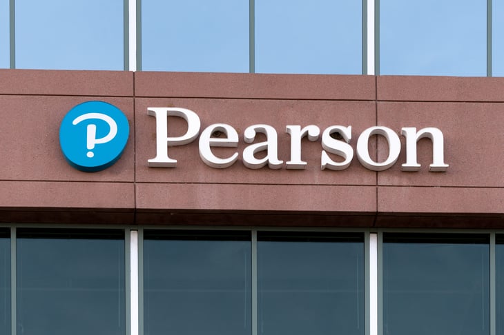 Pearson PLC office building and trademark logo. Bloomington, MN.