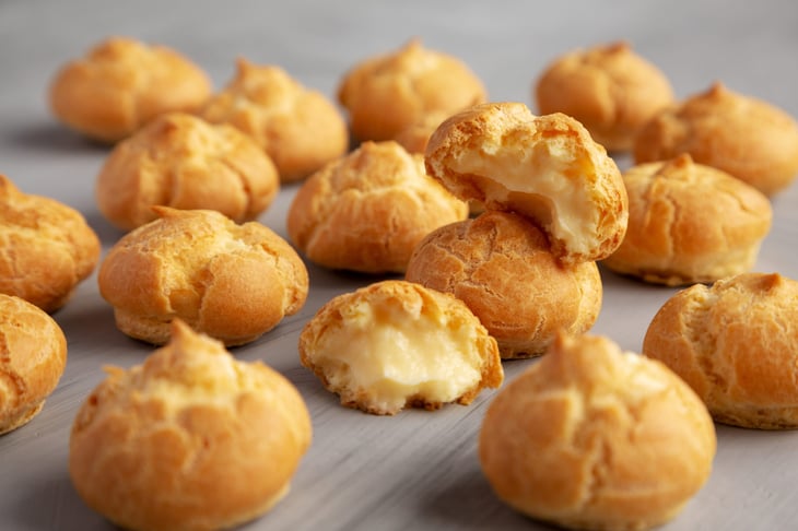 Homemade Mini Cream Puffs