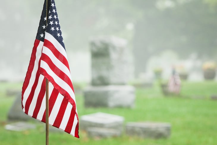 Veteran grave marker