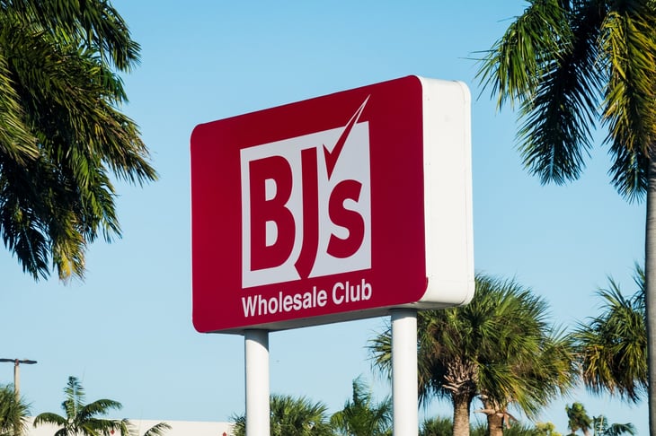 BJ's Wholesale Club sign