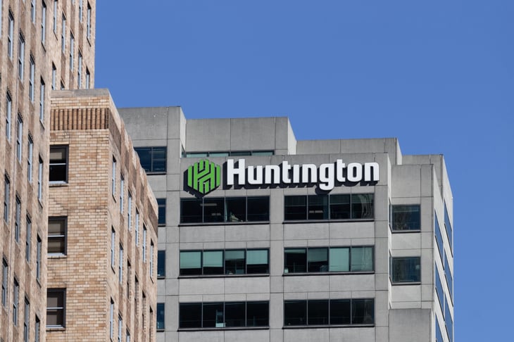 Huntington National Bank sign