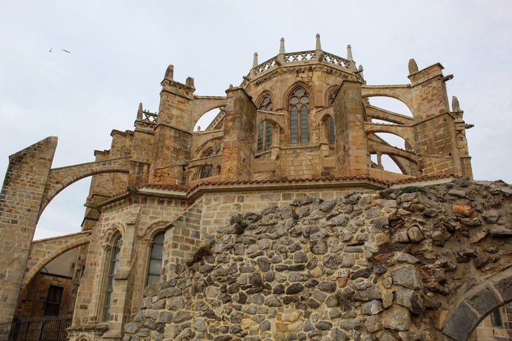 Apse of Church of Santa Maria de la Asunción in Castro Urdiales.