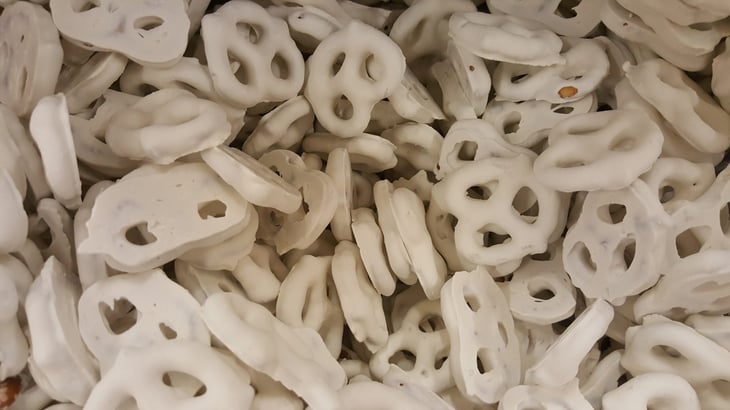 Yogurt-covered pretzels