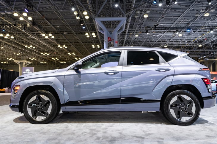 2025 Hyundai Kona electric vehicle at New York International Auto Show