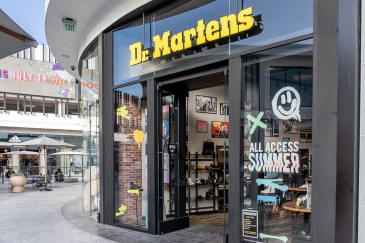Dr Martens storefront Dr. Martens