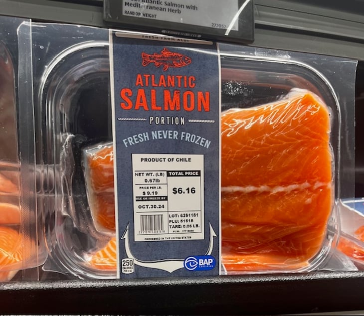 Salmon from Aldi