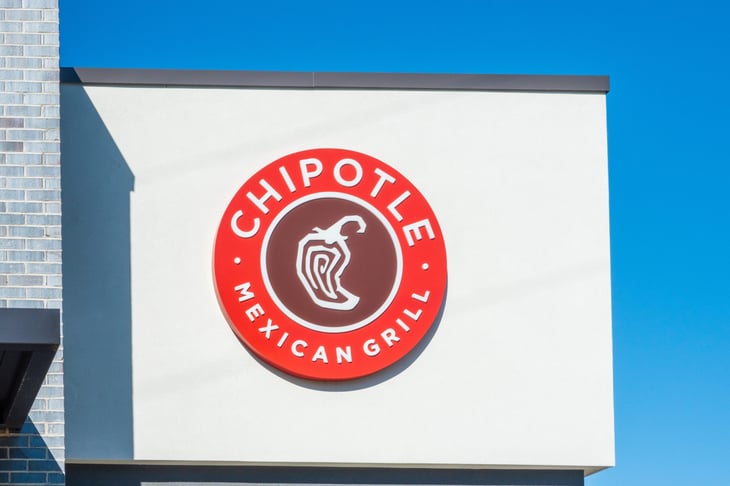 Chipotle logo sign