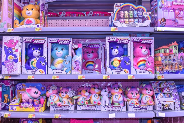 Care Bears and kids toys