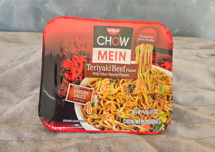 Chow mein noodles from Dollar Tree