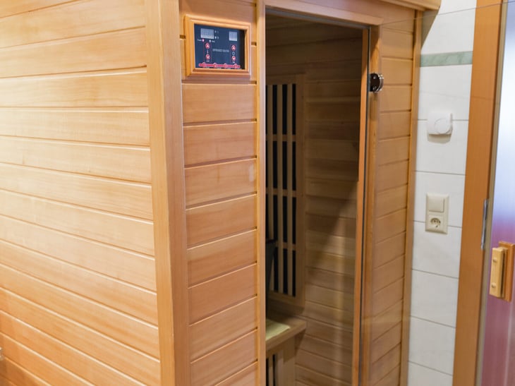 Home infrared sauna.