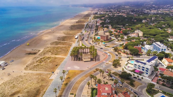 Castelldefels Beach in Spain