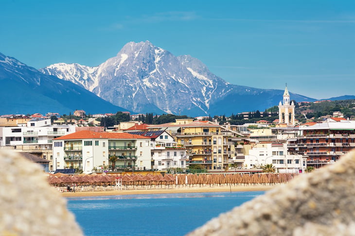 Gran Sasso Mountain in Abruzzo Region of Italy