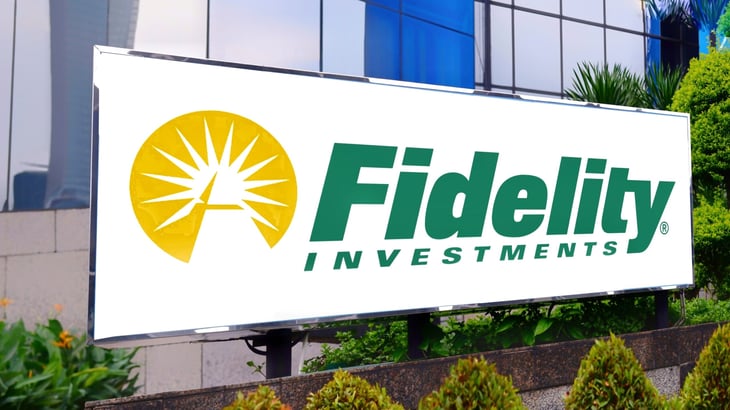 Fidelity Investments sign and building