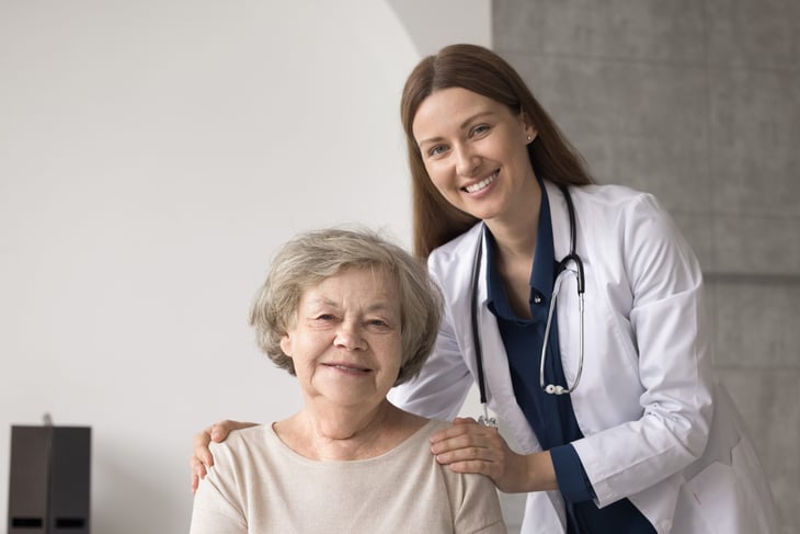Medicare patient with doctor