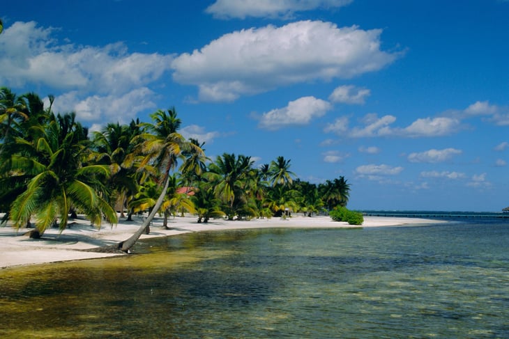 Main dive site in belize, ambergris caye, belize, central america