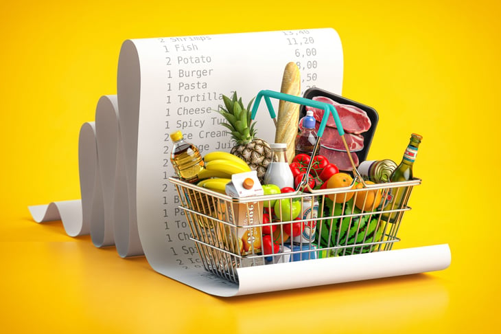 basket of groceries
