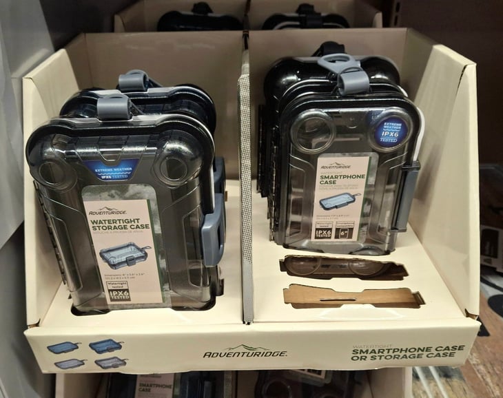 Watertight cellphone case in the Aldi Finds section of Aldi