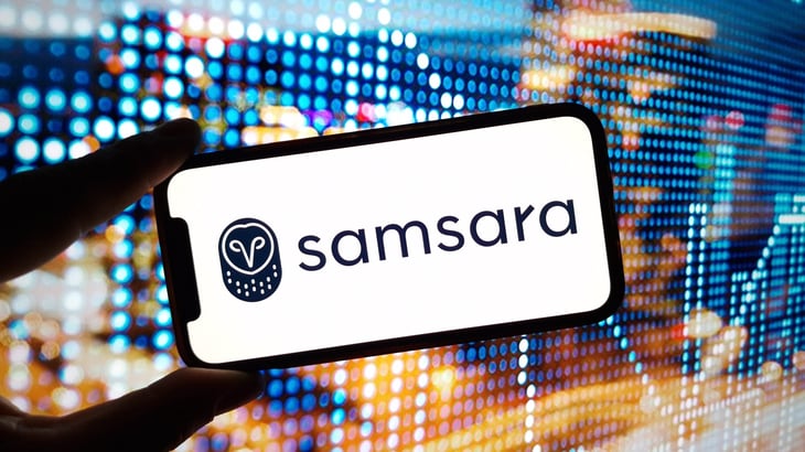 Samsara logo on phone