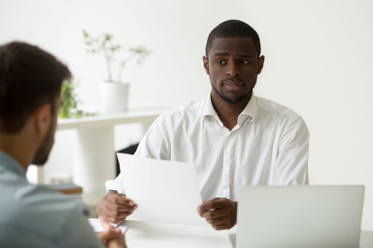 Skeptical hiring agent