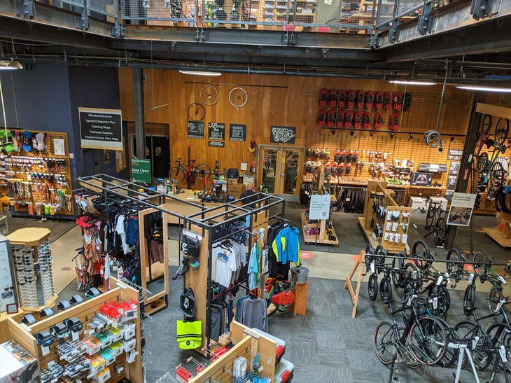 Inside an REI Store
