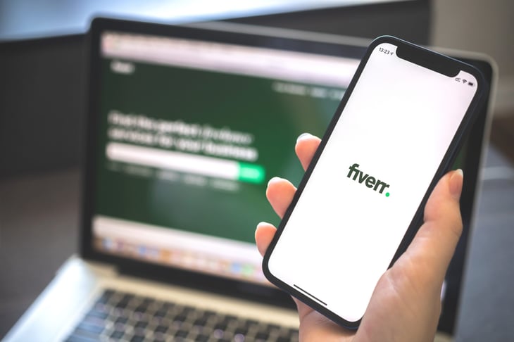 Fiverr website and app