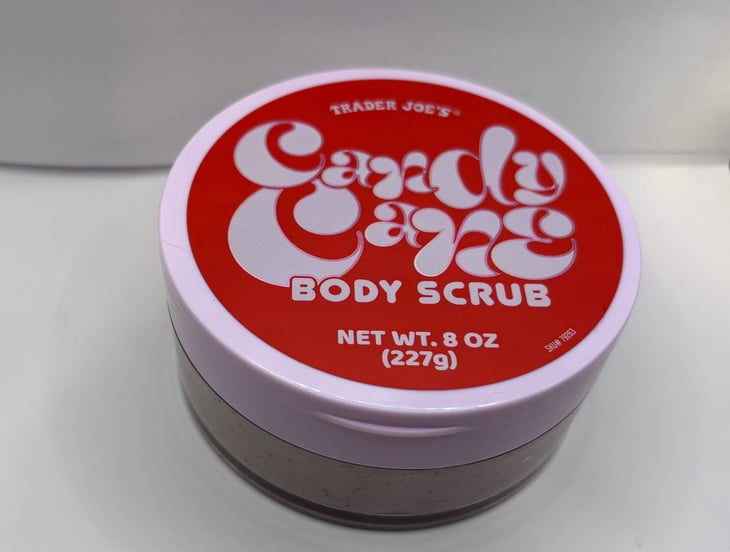 Trader Joe's Candy Cane Body Scrub, December 2025
