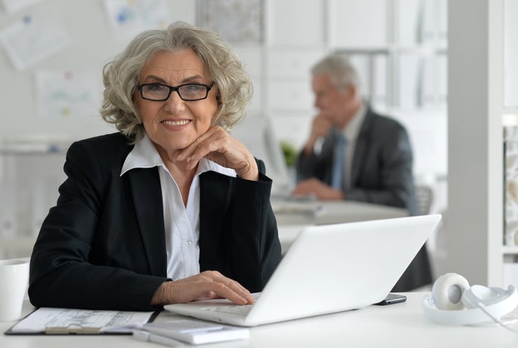 Older female worker