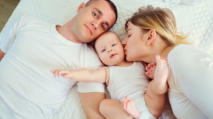 Parents and an infant