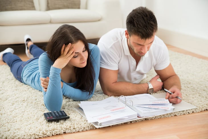 couple doing taxes