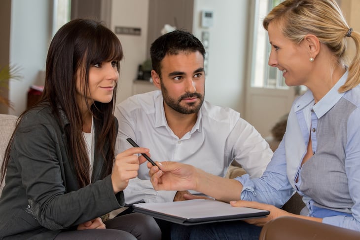 Couple Getting Mortgage